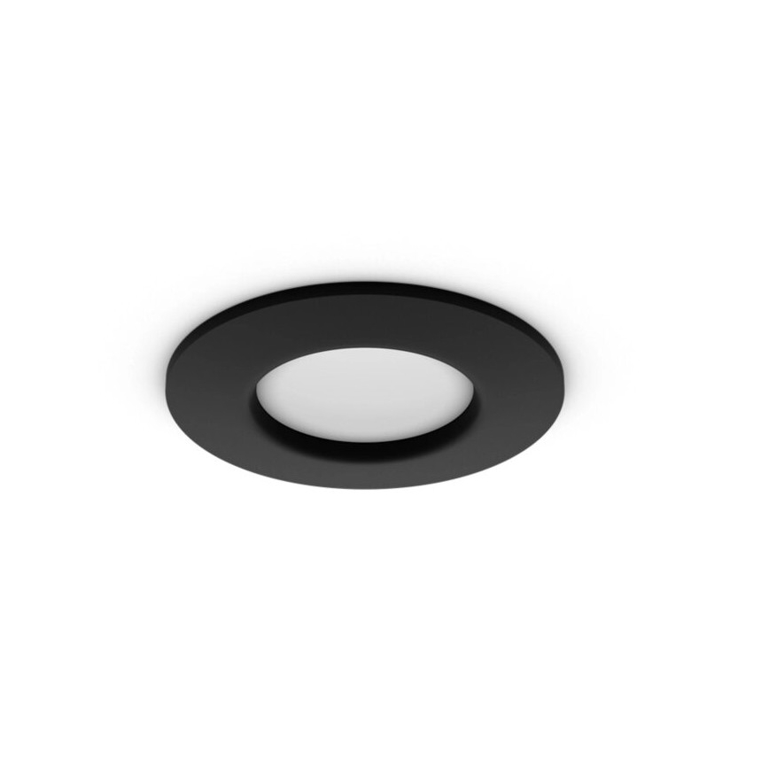 Philips - LED RGBW prigušiva kupatilska ugradna svetiljka Hue SLIM LED/8,3W/230V 2000-6500K IP44 crna