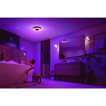 Philips - LED RGBW prigušiva kupatilska svetiljka Hue XAMENTO LED/33,5W/230V IP44 prečnik 381 mm 2000-6500K