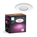 Philips - LED RGBW prigušiva kupatilska ugradna svetiljka Hue SLIM LED/8,3W/230V 2000-6500K IP44 bela