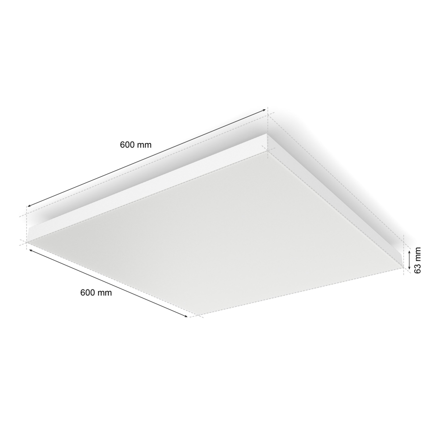 Philips - LED RGBW prigušiva stropna svetiljka Hue DATURA LED/67W/230V 2000-6500K