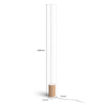 Philips - LED RGBW prigušiva stojeća lampa Hue SIGNE LED/29W/230V 2000-6500K bež
