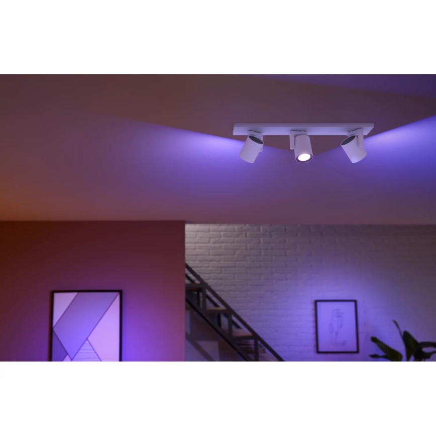 Philips - LED RGBW prigušiva spot svetiljka Hue ARGENTA 3xGU10/4,2W/230V 2000-6500K