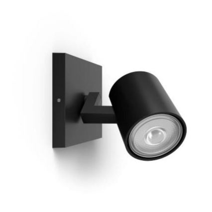 Philips - LED RGBW prigušiva spot svetlo RUNNER 1xGU10/6,5W/230V 2700-6500K crna