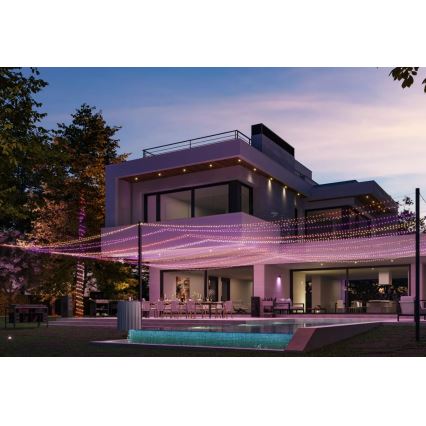 Philips - LED RGBW prigušiva spoljašnja girlanda HUE WHITE AND COLOR AMBIANCE, 500 LED, 44,4 m, 2000–6500 K, IP54
