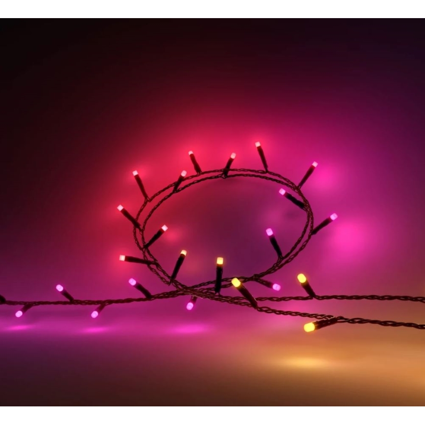Philips - LED RGBW prigušiva spoljašnja girlanda HUE WHITE AND COLOR AMBIANCE 250xLED 24,4 m 2000-6500K IP54