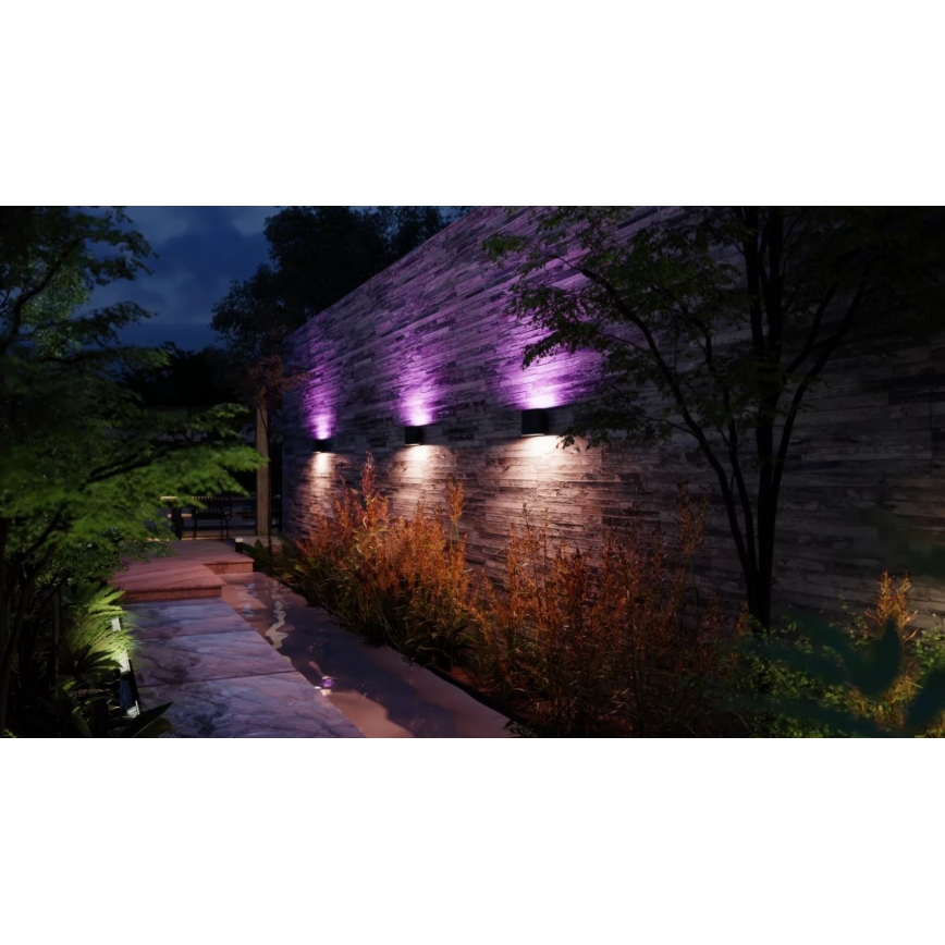 Philips - LED RGBW prigušiva spoljašnja zidna lampa Hue DYMERA 2xLED/10,2W/230V 2000-6500K IP44