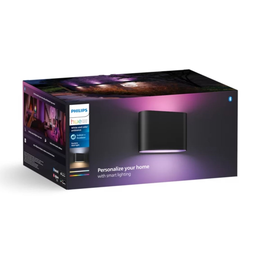 Philips - LED RGBW prigušiva spoljašnja zidna lampa Hue DYMERA 2xLED/10,2W/230V 2000-6500K IP44