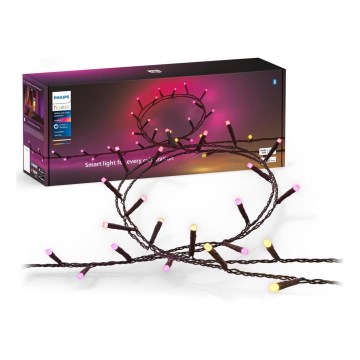 Philips - LED RGBW prigušiva spoljna svetlosna girlanda HUE WHITE AND COLOR AMBIANCE 500xLED 44,4 m 2000-6500K IP54