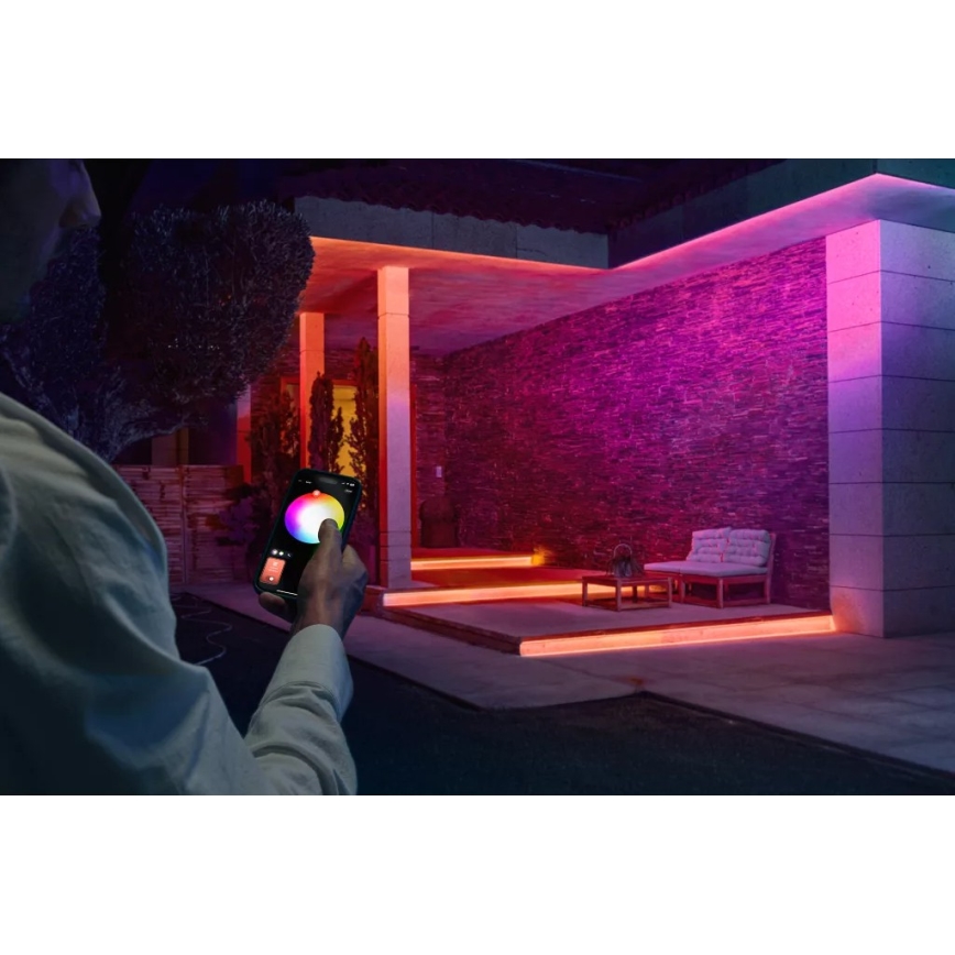 Philips -LED RGBW prigušiva spoljna LED traka Hue FLUX 10m LED/30W/230V 2200-6500K IP67