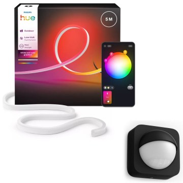 Philips - LED RGBW Prigušiva spoljna traka Hue NEON 5m LED/30W/230V 2200-6500K IP67 + senzor pokreta