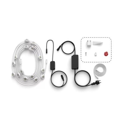 Philips - LED RGBW prigušiva spoljašnja svetlosna girlanda Hue FESTAVIA 32xLED 18m 1000-20000K IP65