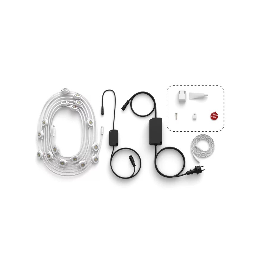 Philips - LED RGBW prigušiva spoljašnja svetlosna girlanda Hue FESTAVIA 32xLED 18m 1000-20000K IP65