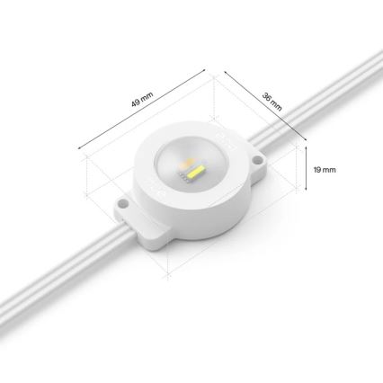 Philips - LED RGBW prigušiva spoljašnja svetlosna girlanda Hue FESTAVIA 32xLED 18m 1000-20000K IP65