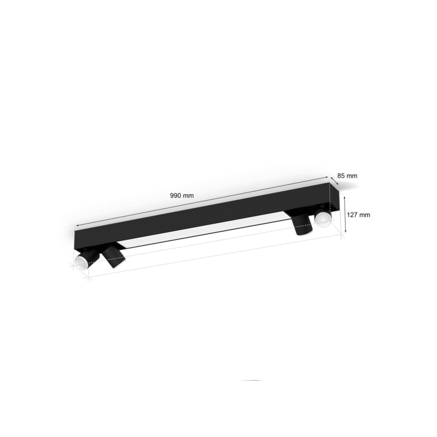 Philips - LED RGBW prigušiva spot svetlo Hue CENTRIS 4xGU10/4,2W/230V + LED/11W 2000-6500K