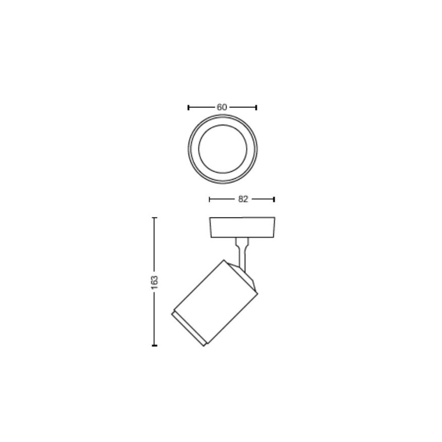 Philips - LED RGBW prigušiva spot lampa Hue FUGATO 1xGU10/4,2W/230V 2000-6500K bela