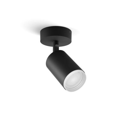 Philips - LED RGBW prigušiva spot svetiljka Hue FUGATO 1xGU10/4,2W/230V 2000-6500K crna
