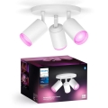 Philips - LED RGBW prigušiva spot svetiljka Hue FUGATO 3xGU10/4,2W/230V 2000-6500K bela