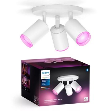 Philips - LED RGBW prigušiva spot svetiljka Hue FUGATO 3xGU10/4,2W/230V 2000-6500K bela