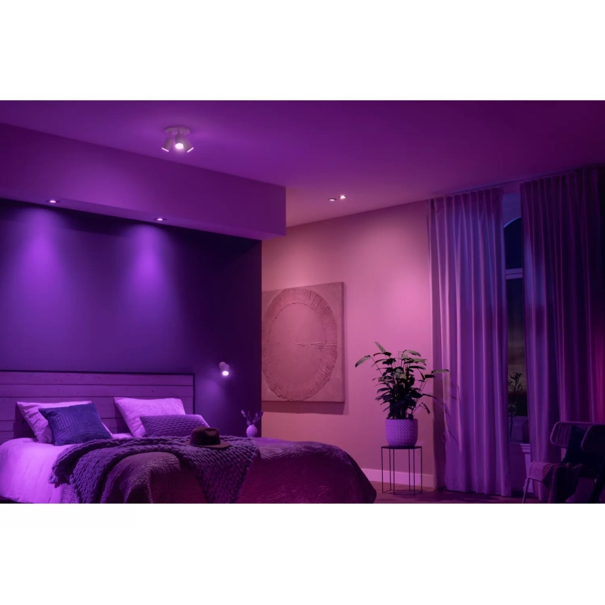 Philips - LED RGBW prigušiva spot svetiljka Hue FUGATO 3xGU10/4,2W/230V 2000-6500K bela