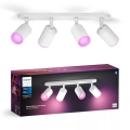 Philips - LED RGBW prigušiva spot svetiljka Hue FUGATO 4xGU10/4,2W/230V 2000-6500K bela