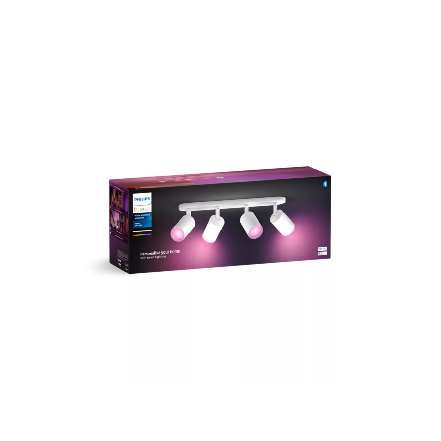 Philips - LED RGBW prigušiva spot svetiljka Hue FUGATO 4xGU10/4,2W/230V 2000-6500K bela