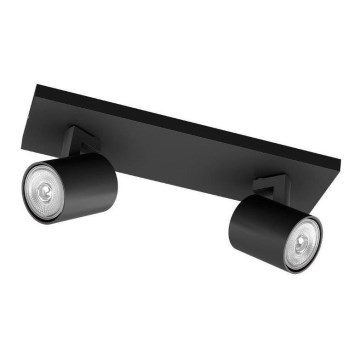 Philips - LED RGBW prigušiva spot svetiljka RUNNER 2xGU10/6,5W/230V 2700-6500K crna