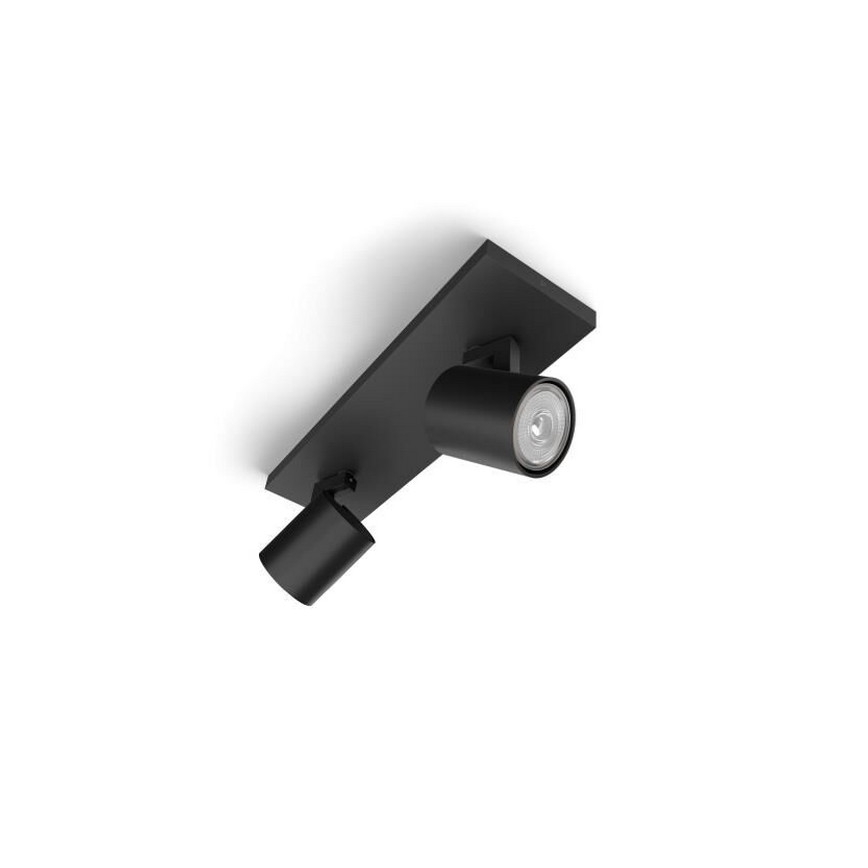 Philips - LED RGBW prigušiva spot svetiljka RUNNER 2xGU10/6,5W/230V 2700-6500K crna