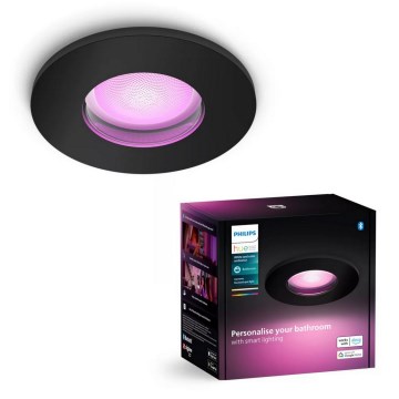 Philips - LED RGBW prigušiva ugradna kupatilska plafonska lampa Hue XAMENTO 1xGU10/4,2W/230V 2000-6500K IP44
