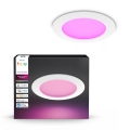 Philips - LED RGBW prigušiva ugradna kupatilska svetiljka Hue SLIM LED/12W/230V 1000-20000K bela IP44