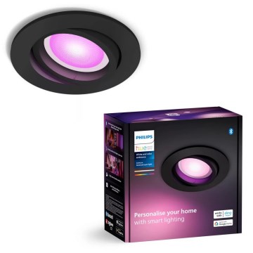 Philips - LED RGBW prigušiva ugradna plafonska svetiljka Hue CENTURA 1xGU10/4,2W/230V 2000-6500K