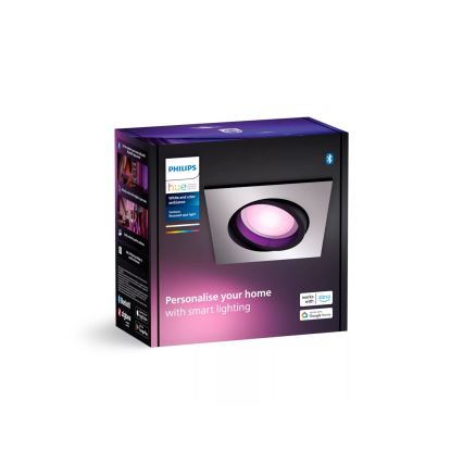 Philips - LED RGBW prigušiva ugradno svetlo za spušteni plafon Hue CENTURA 1xGU10/4,2W/230V 2000-6500K