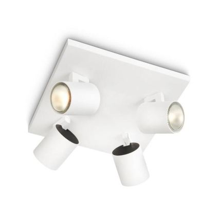 Philips - LED RGBW prigušiva ugradno spot svetlo RUNNER 4xGU10/6,5W/230V 2700-6500K belo