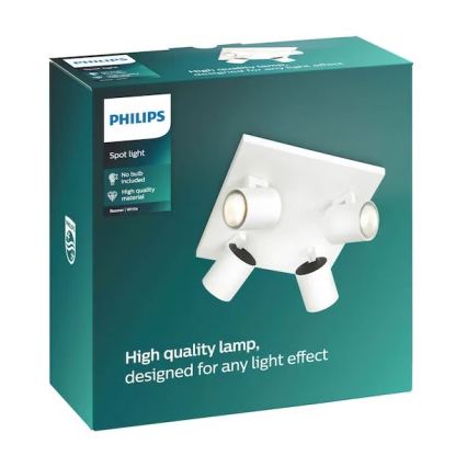 Philips - LED RGBW prigušiva ugradno spot svetlo RUNNER 4xGU10/6,5W/230V 2700-6500K belo