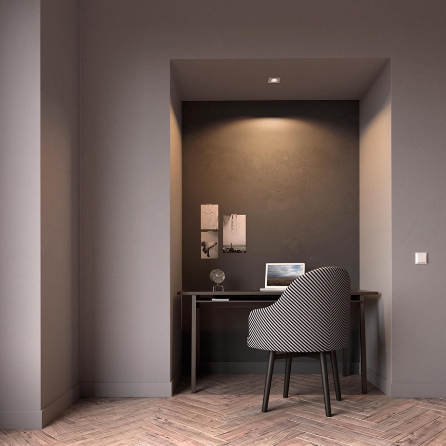 Philips - LED RGBW prigušiva ugradna plafonska svetiljka DONEGAL 1xGU10/4,8W/230V + daljinski upravljač