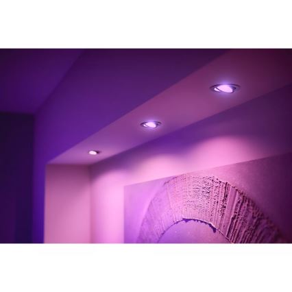 Philips - LED RGBW prigušiva ugradna plafonska svetiljka Hue CENTURA 1xGU10/4,2W/230V 2000-6500K