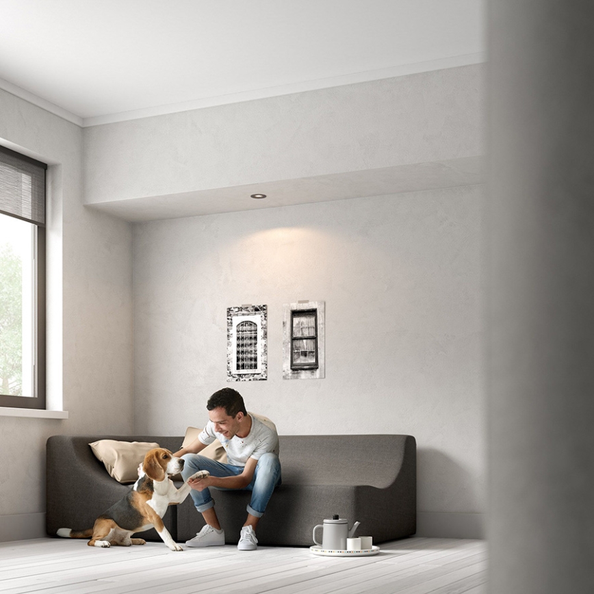 Philips - LED RGBW prigušiva ugradna svetiljka DONEGAL 1xGU10/4,8W/230V + daljinski upravljač