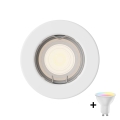 Philips - LED RGBW prigušiva ugradno stropno svetlo PERIDOT 1xGU10/6W/230V bela + daljinski upravljač