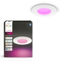 Philips - LED RGBW prigušiva ugradno stropno svetlo za kupatilo Hue SLIM LED/8,3W/230V 1000-20000K bela IP44