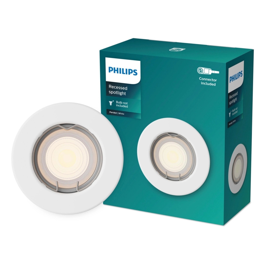 Philips - LED RGBW prigušiva ugradna plafonska svetiljka PERIDOT 1xGU10/6,5W/230V 2700-6500K bela