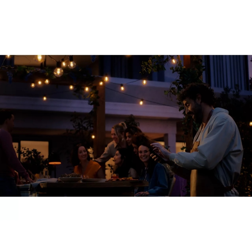 Philips - LED RGBW spoljašnji produžni niz Hue FESTAVIA 10xLED 7m IP65 sa prigušiva