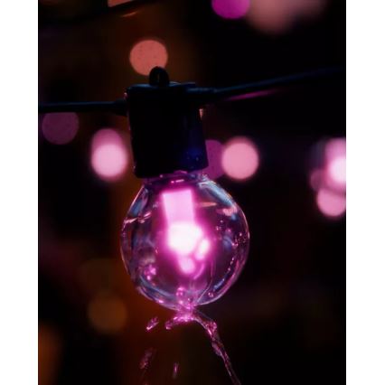 Philips - LED RGBW produžni spoljni svetlosni niz Hue FESTAVIA 30xLED 21m IP65 prigušiva