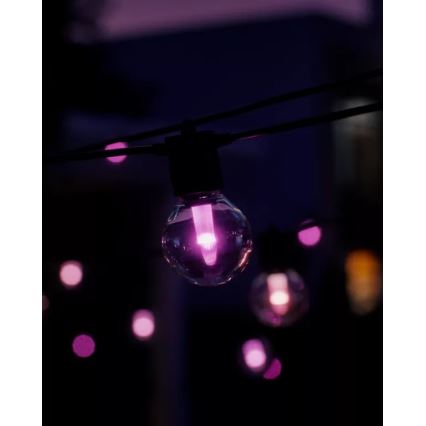 Philips - LED RGBW Produžna prigušiva spoljašnja girlanda Hue FESTAVIA 20xLED 14m IP65
