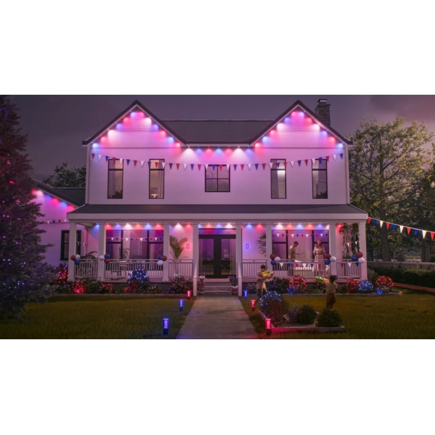 Philips - LED RGBW spoljni produžni niz Hue FESTAVIA, prigušiva, 16xLED, 9m, 1000-20000K, IP65