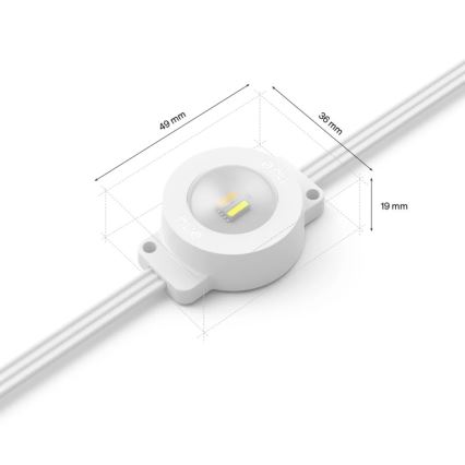 Philips - LED RGBW spoljni produžni niz Hue FESTAVIA, prigušiva, 16xLED, 9m, 1000-20000K, IP65