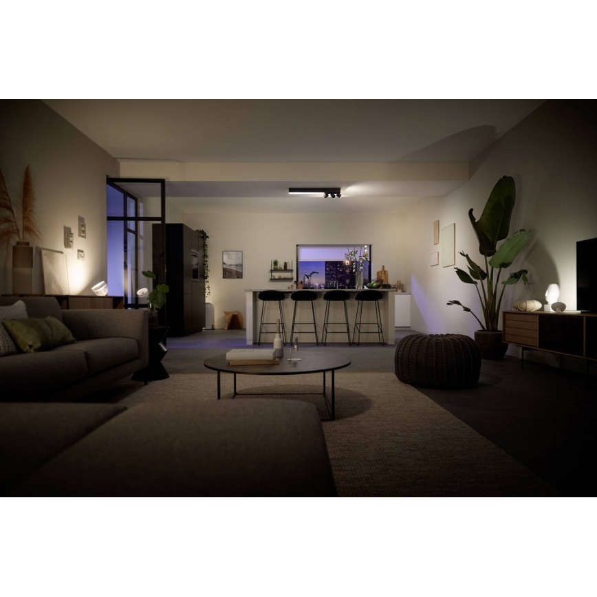 Philips - LED RGBW prigušiva spot svetiljka LED/25W/230V + 3xGU10/5,7W