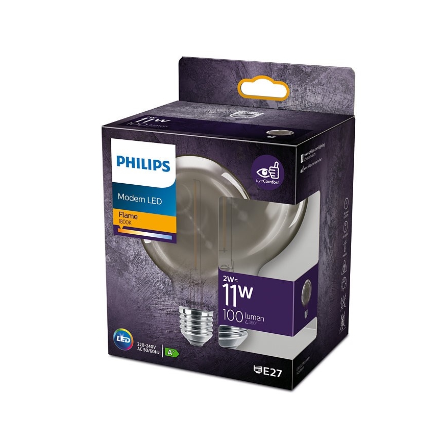 Philips LED sijalica E27, 2W, 230V, 1800K