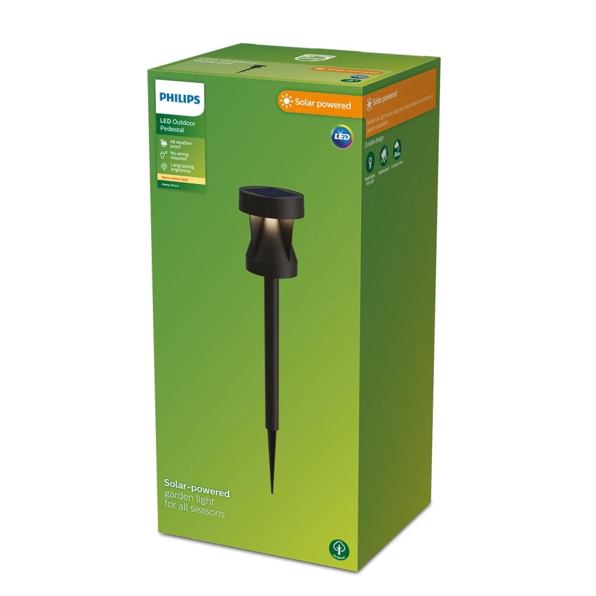 Philips - LED solarna lampa AVERY, LED 1,8 W / 3,7 V, 2600 mAh, 2700 K, IP44
