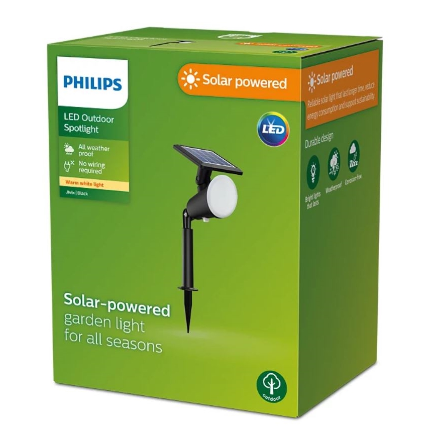 Philips - LED solarni reflektor JIVIX LED/1,4W/3,7V 1800 mAh IP44