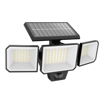 Philips -  LED solarni zidni reflektor sa senzorom pokreta i sumraka NYSIL 3xLED/8,7W/3,7V 2000 mAh IP65