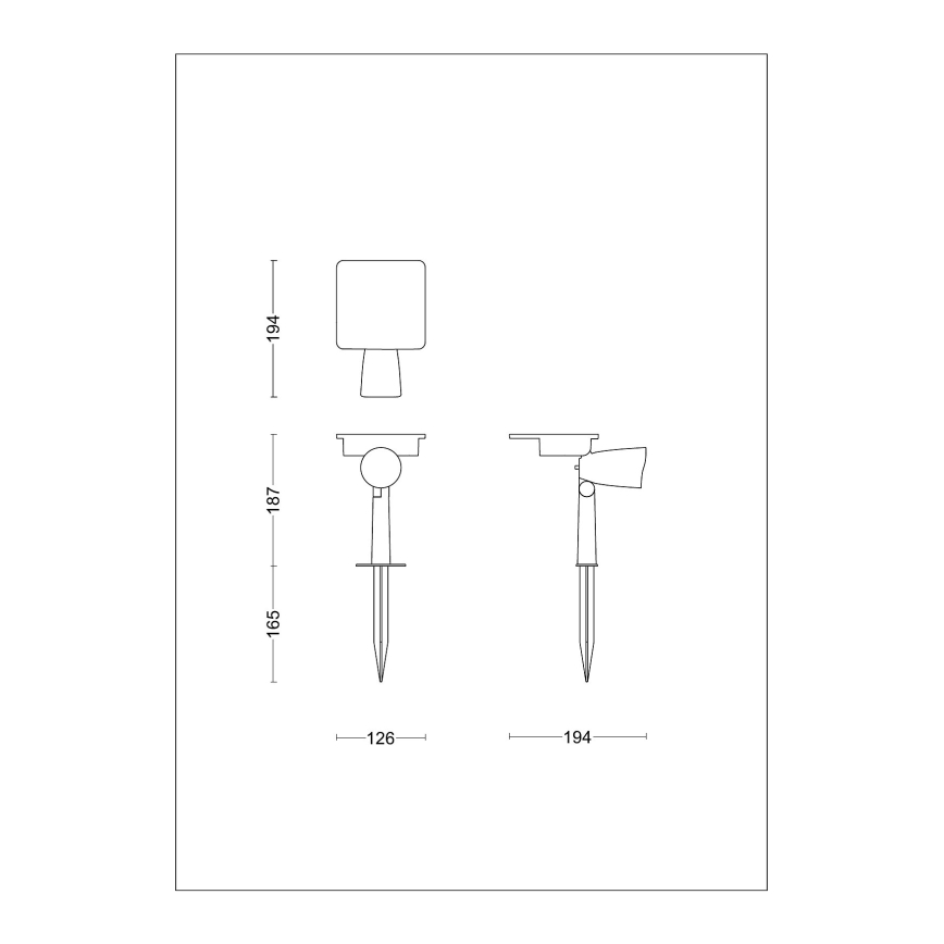 Philips - LED solarni spot reflektor ASHLYN LED/1,4W/3,7V 2600 mAh 2700K IP44